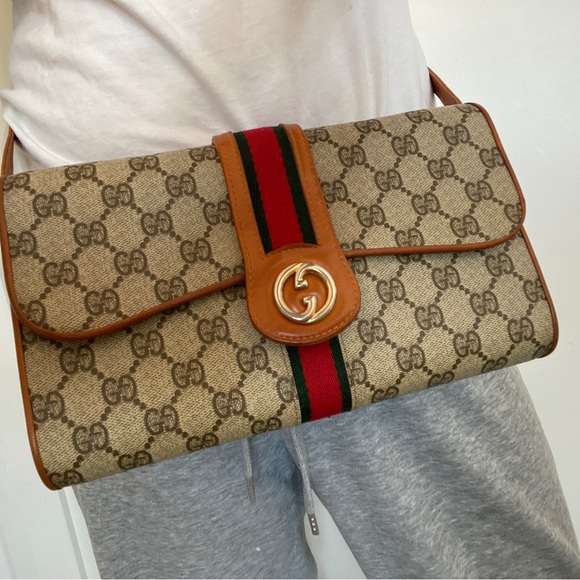SOLD!! VINTAGE GUCCI CHERRY LINE SHOULDER BAG - Picture 9 of 15
